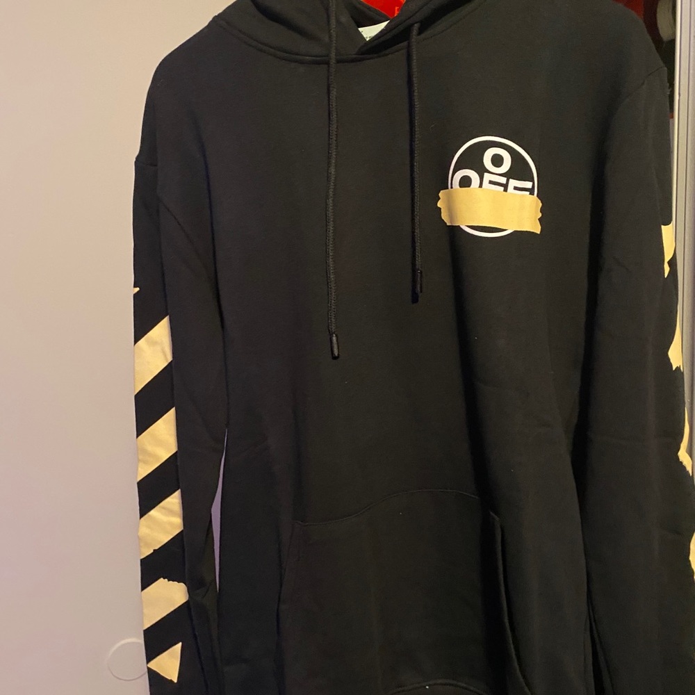 Off-White Black Taped Arrows Hoodie